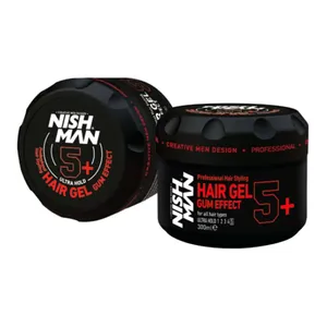 Gel para Peinar Nishman Fijación Ultrafuerte Ultra Gummy +5 300ml